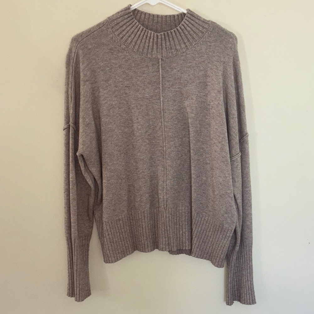 Cozy Tan Knit Sweater size Large